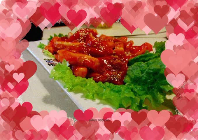 Kimchi Fried Rice Cake