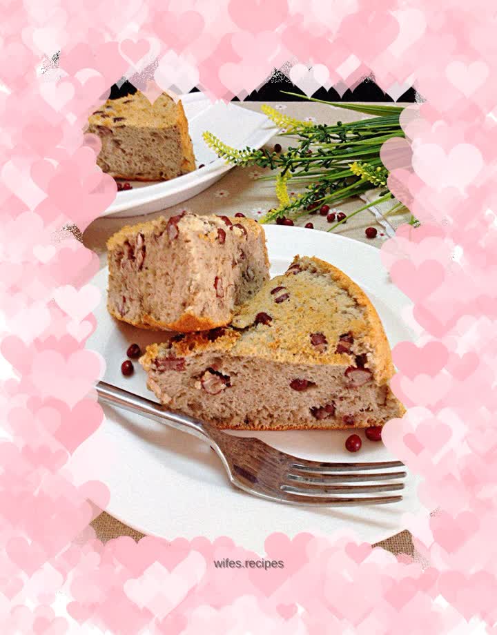 Oil-free Banana Honey Bean Chiffon