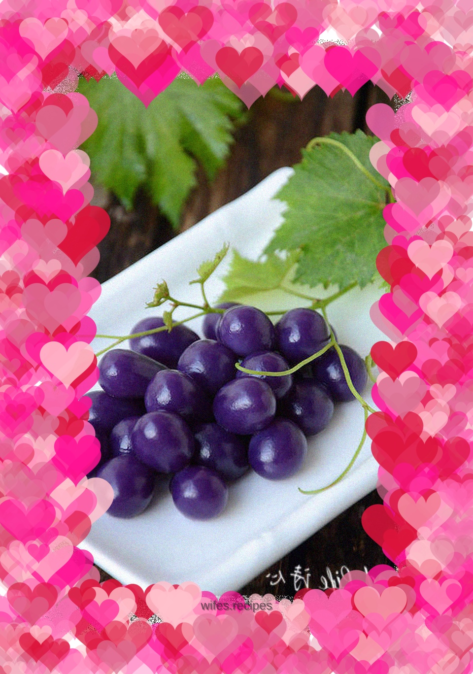 【Purple Sweet Potato Grapes】--- Use natural pigments to make a graphic snack