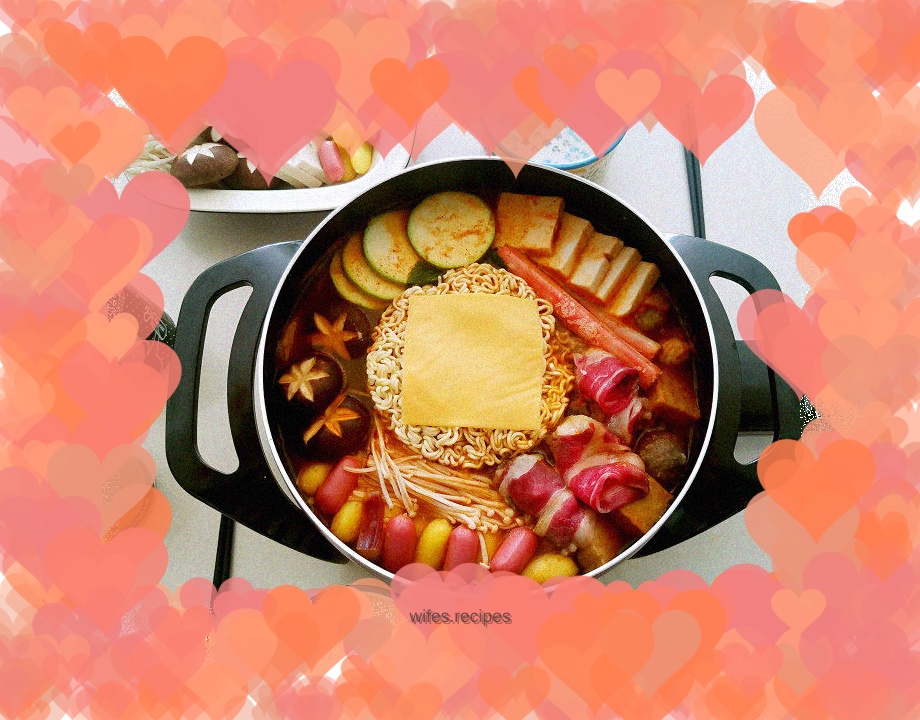 Cheese Rice Cake Troop Hot Pot