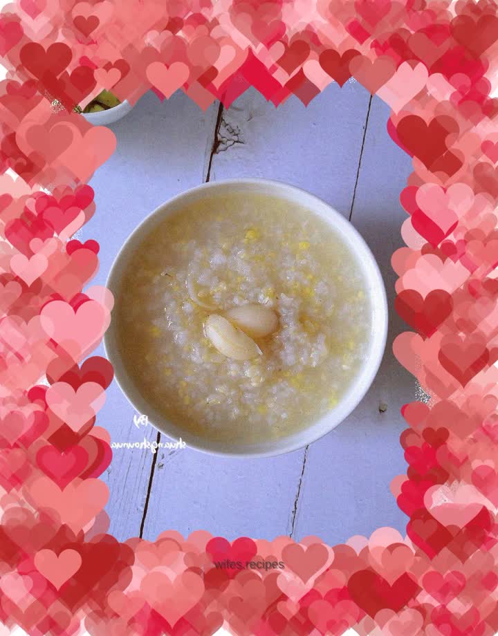 Brown rice and lily porridge