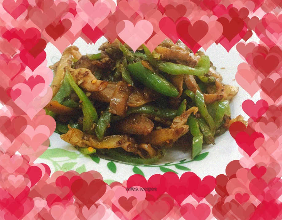 Fried dried cuttlefish with chili pepper