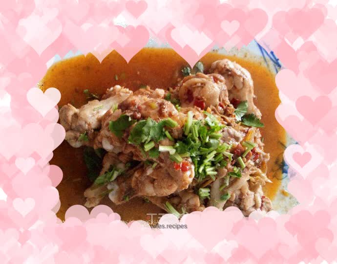 Steamed wing root with chopped pepper