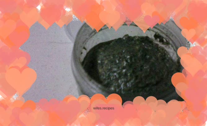 Black sesame chickpea paste