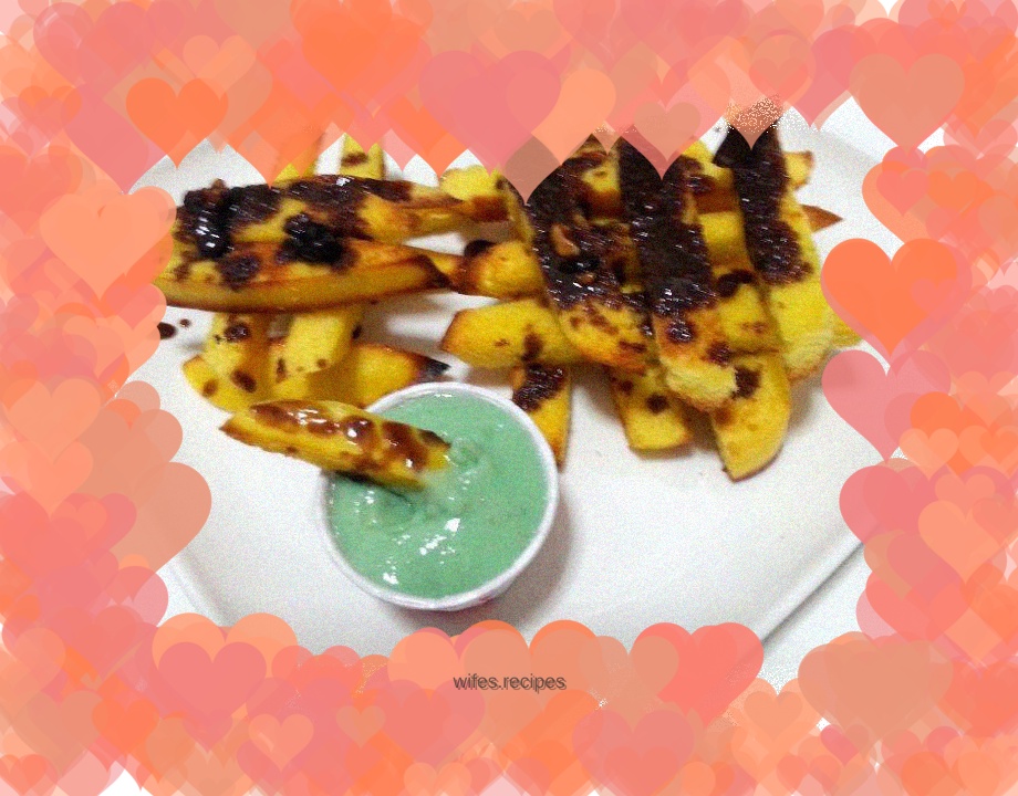 Homemade afternoon tea - ice cream chocolate breadsticks