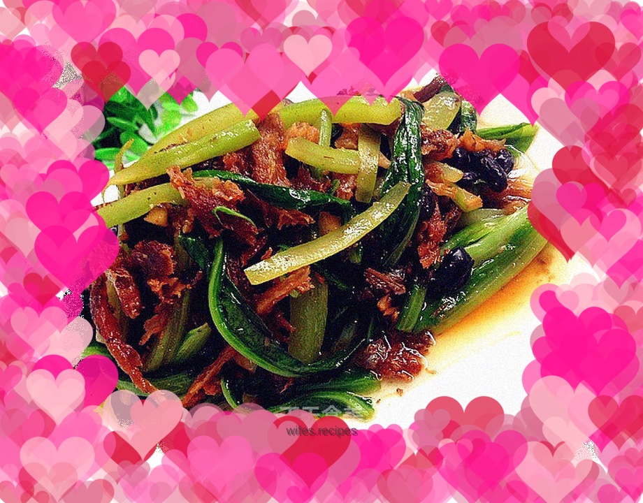 Bean drum dace, lettuce and vegetable