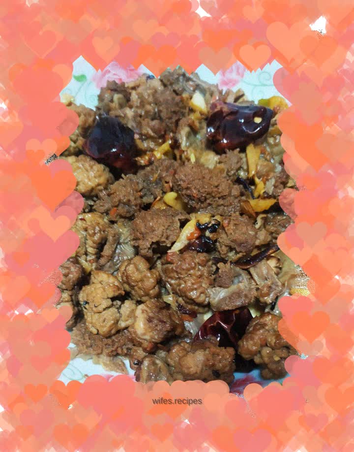 Fried Beef Coated Flower Head