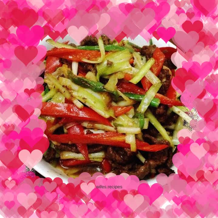 Stir-fried beef with chives