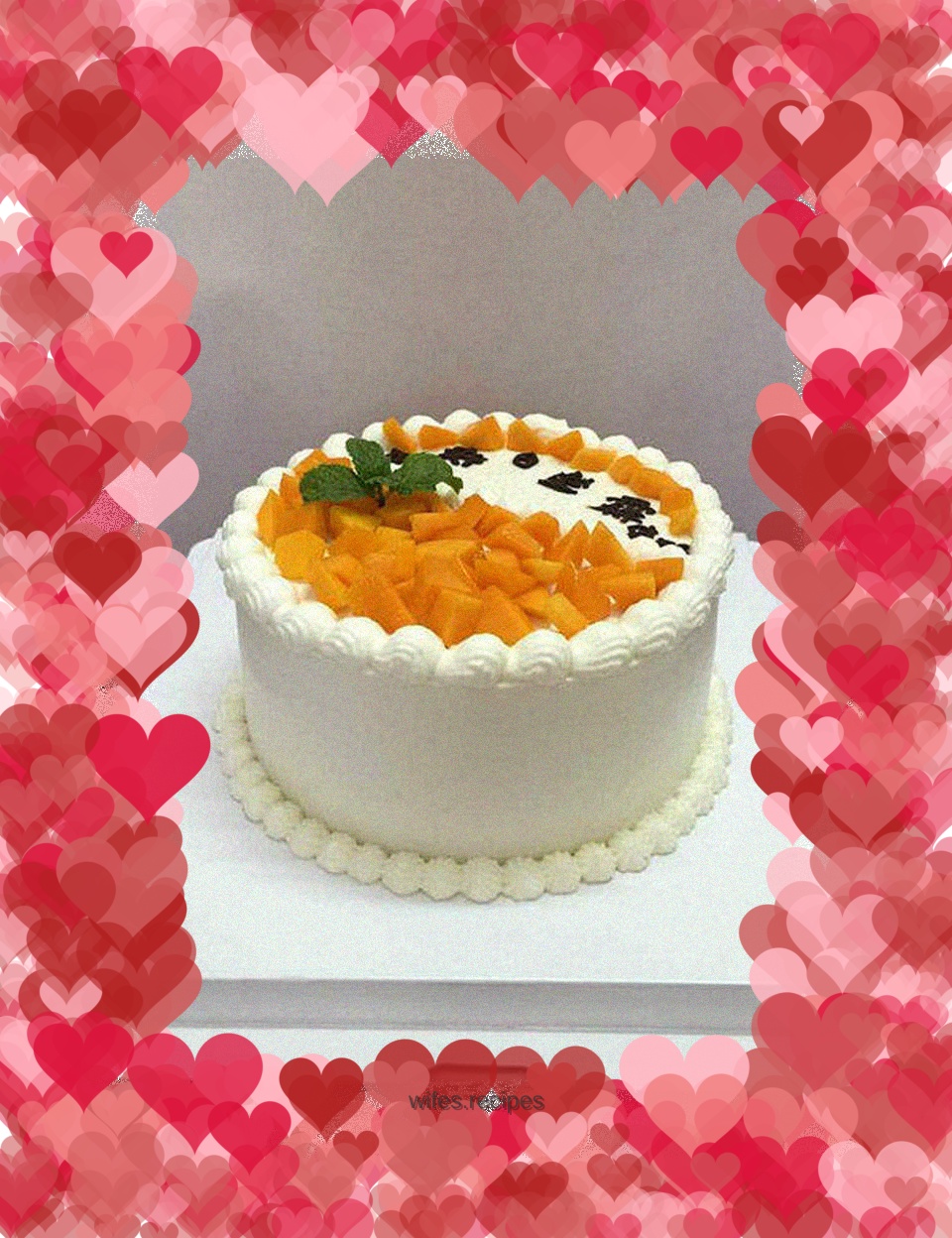 【Mango Cream Cake】---My favorite cake without any added or coloring