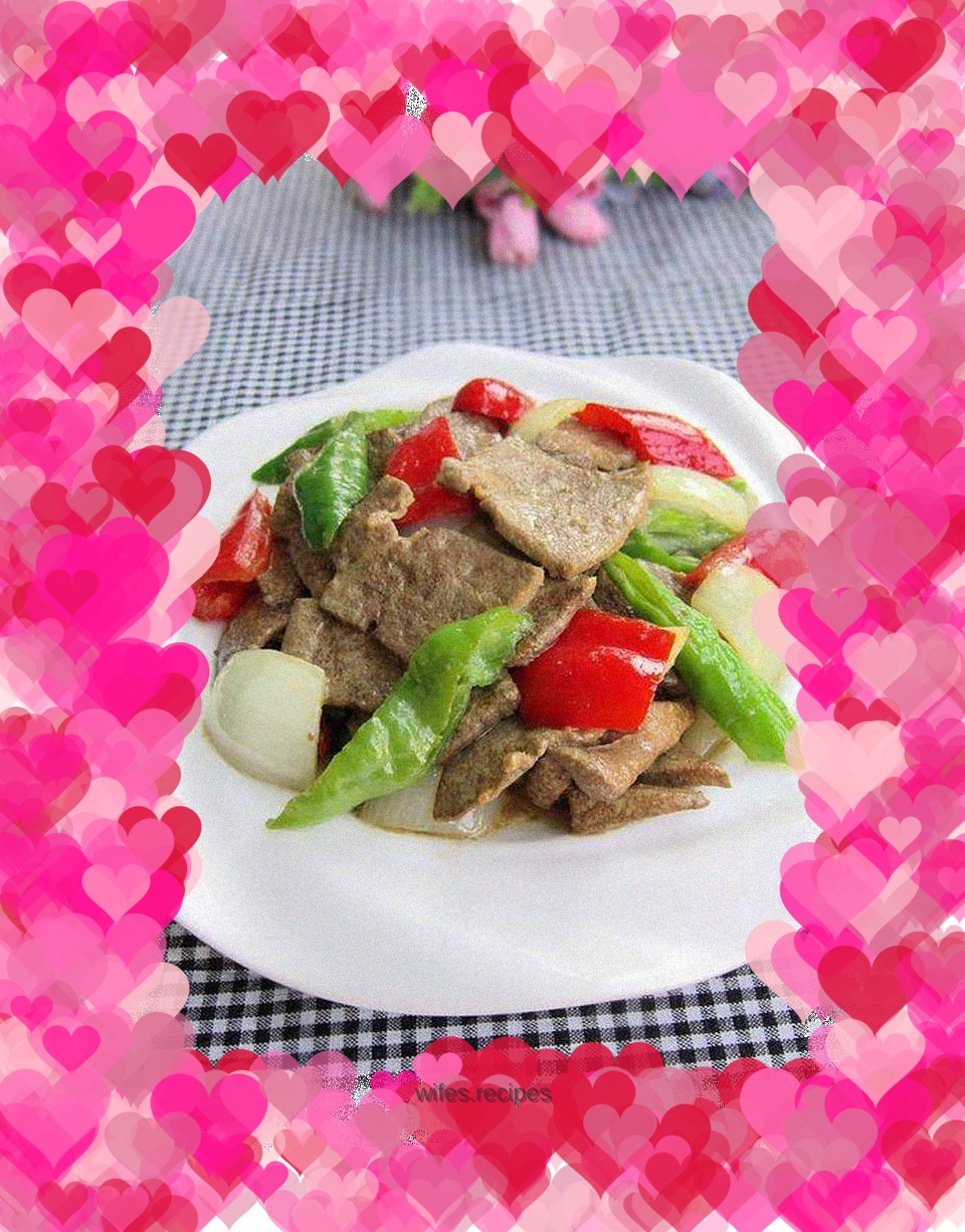 Stir-fried pork liver