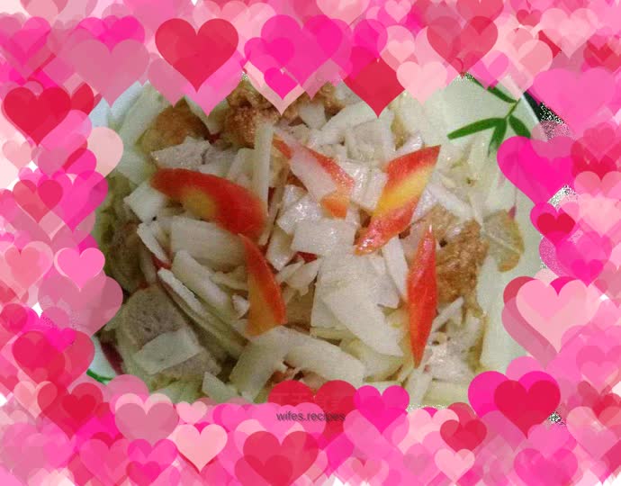 Fried lotus root slices