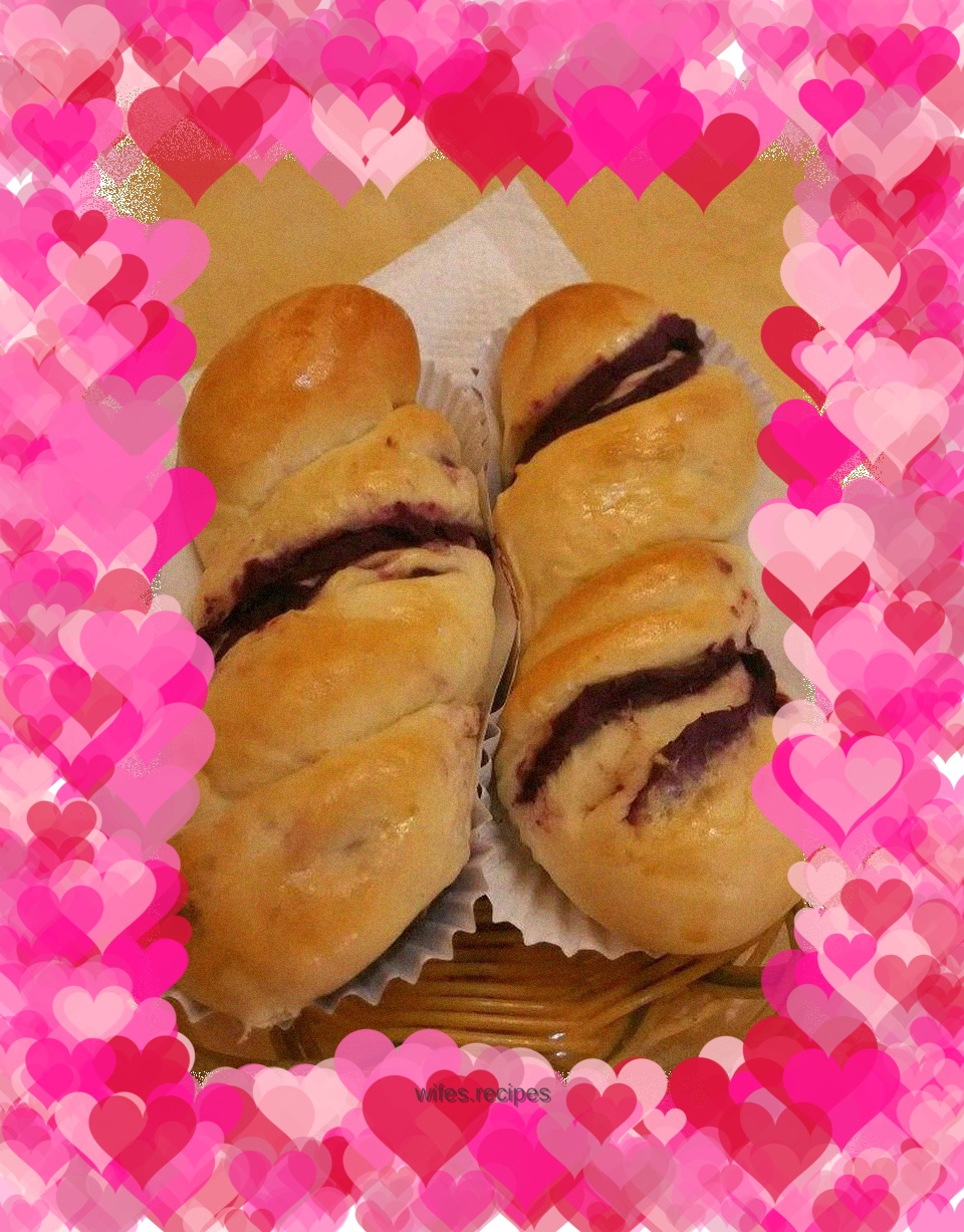 Purple sweet potato bread