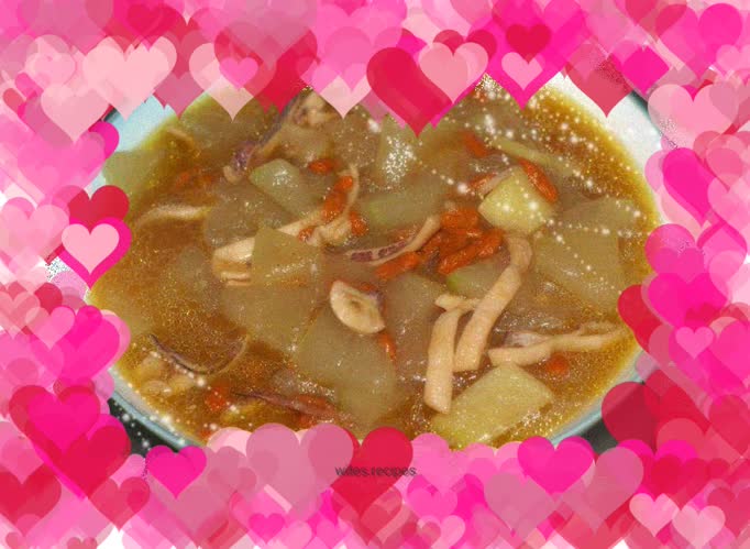 Squid Braised Winter Melon