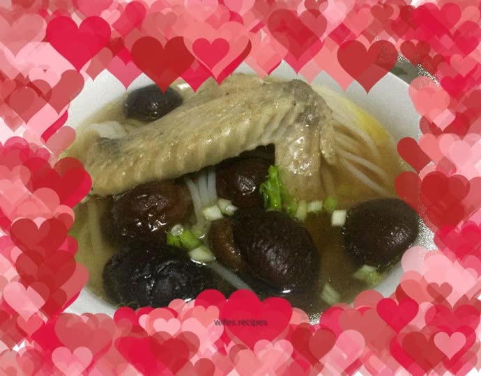 Stone ginseng chicken soup noodles