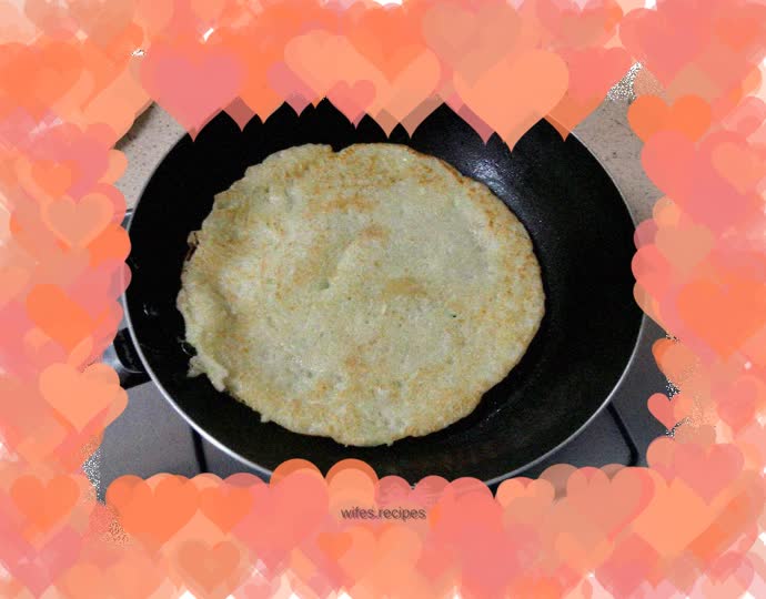 Cucumber egg pancake
