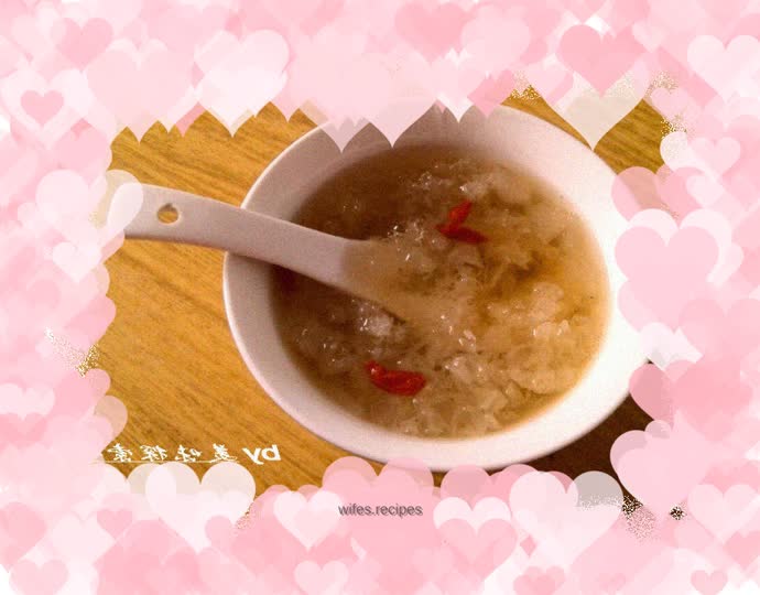 Tremella and snow pear soup, showing off my new Joyoung electric stew pot