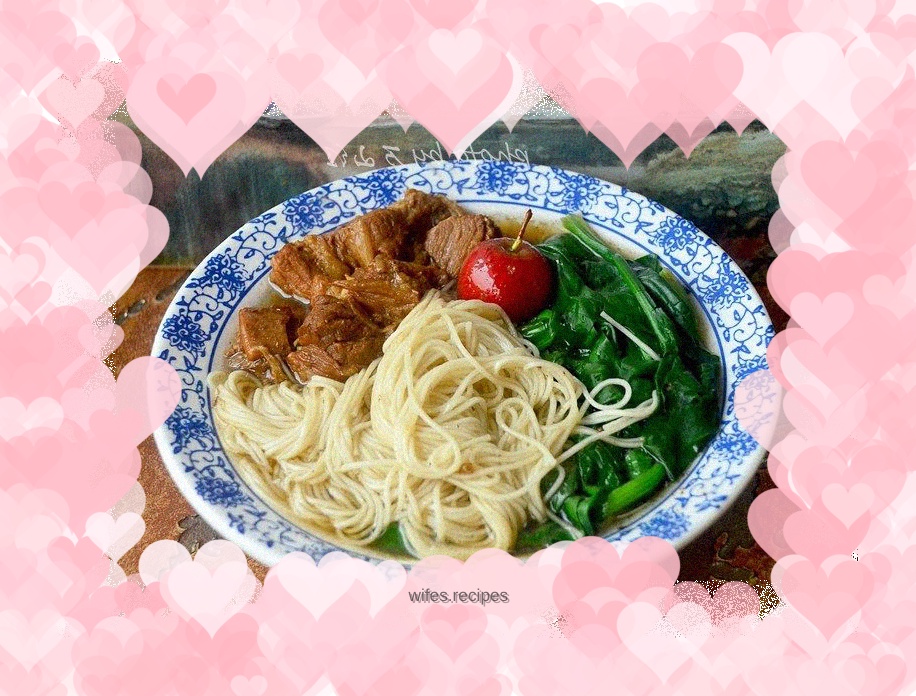 Braised beef noodles