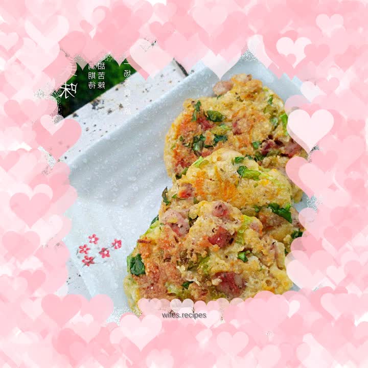 Mixed Vegetable Cheese Pancake