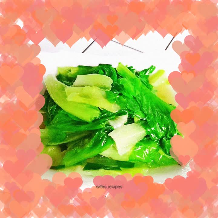 Fried lettuce