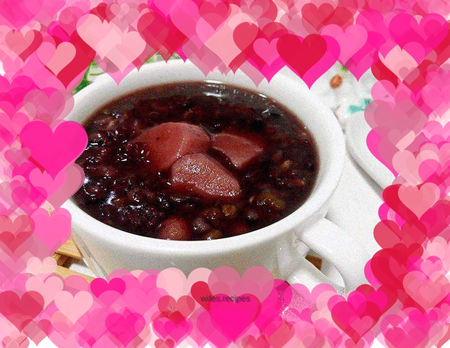 Yam and grain porridge