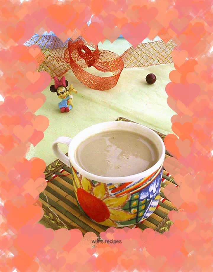 Red dates and mung bean soy milk