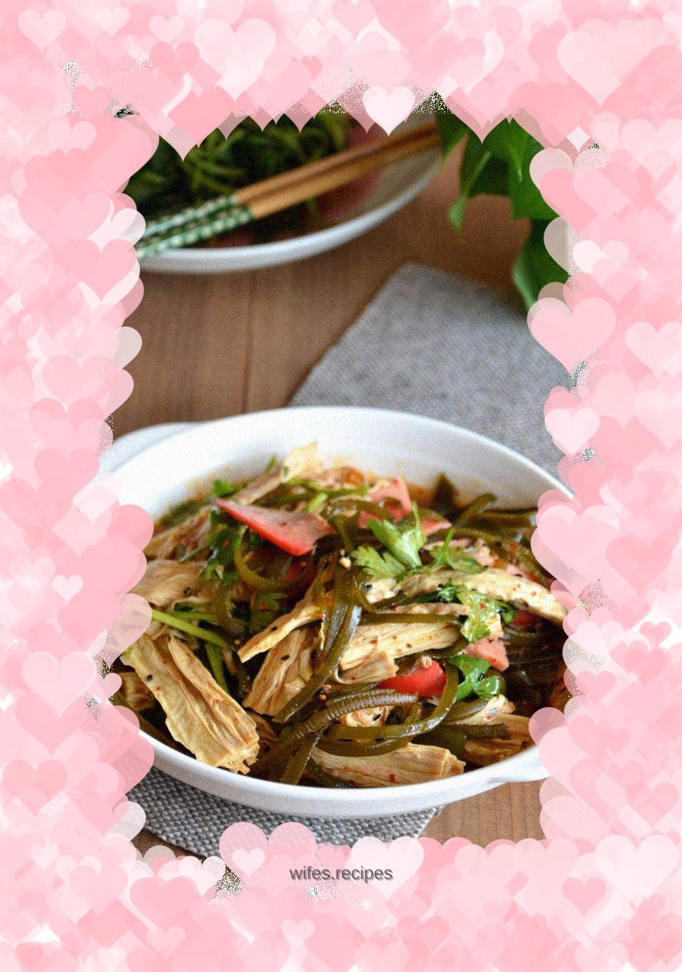 Kelp mixed with yuba