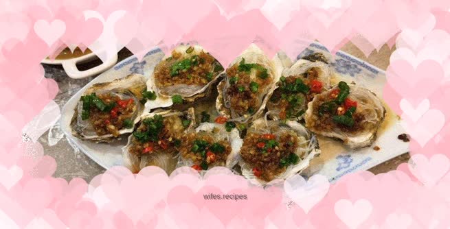 Steamed oysters