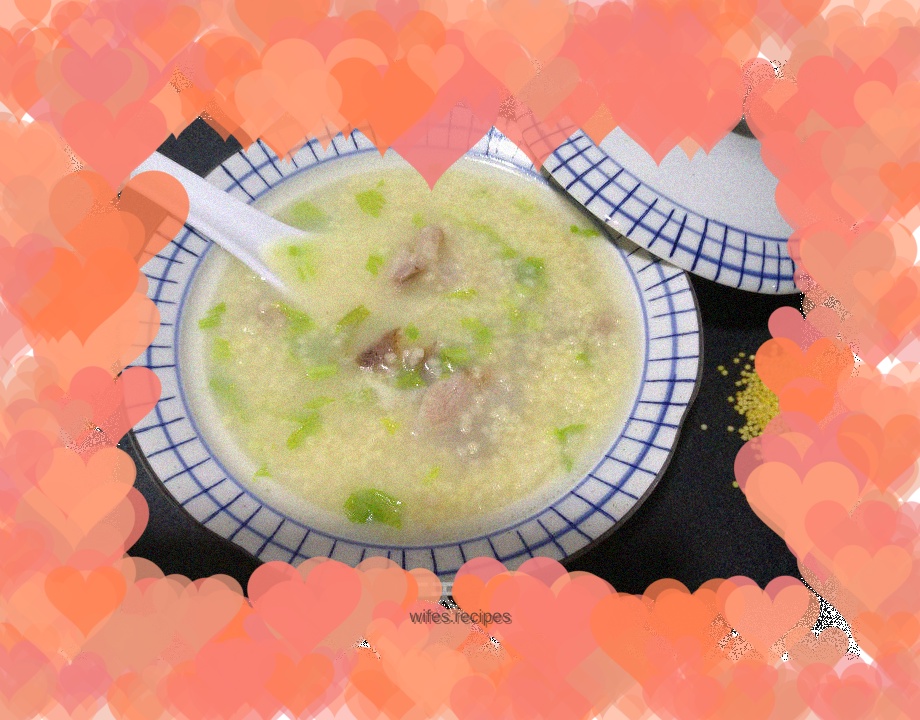 Nutritious big bone millet porridge