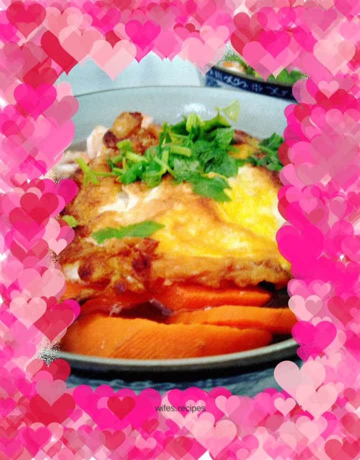 Carrot and egg noodles