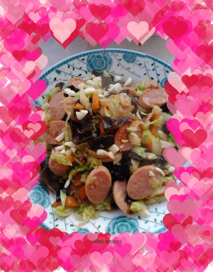 Exclusive delicious black and white cabbage