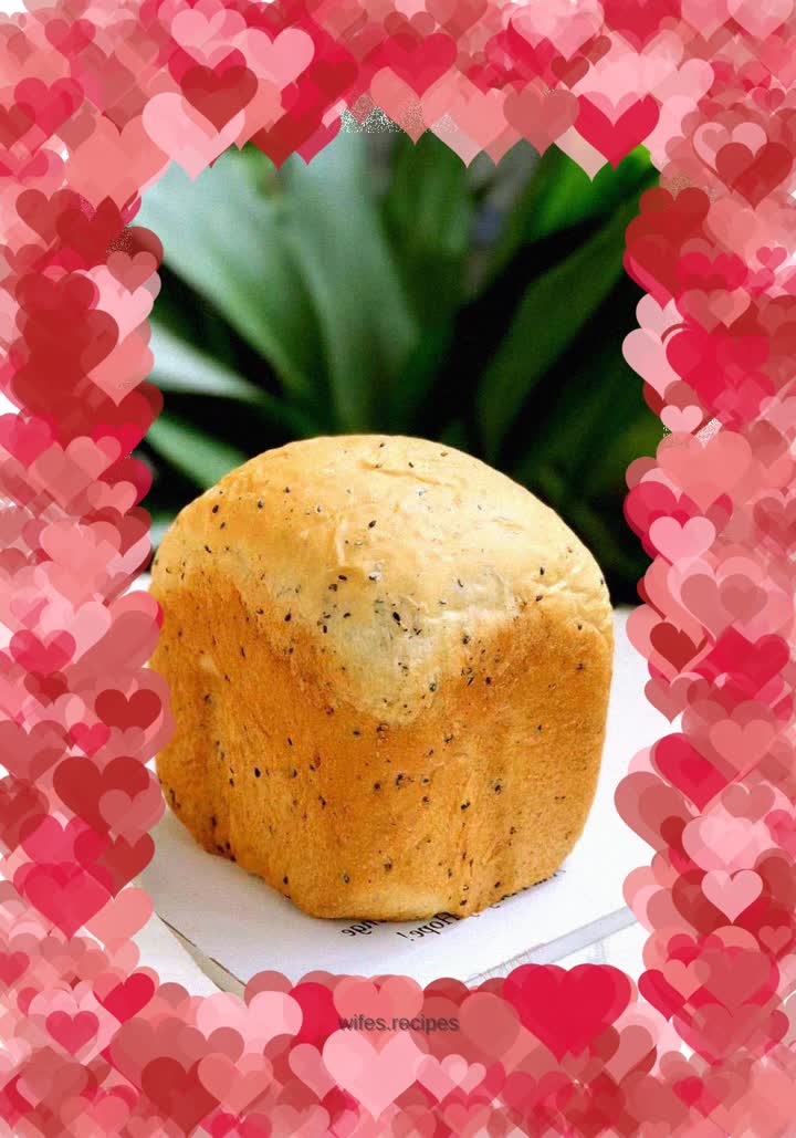 Black sesame milk bread