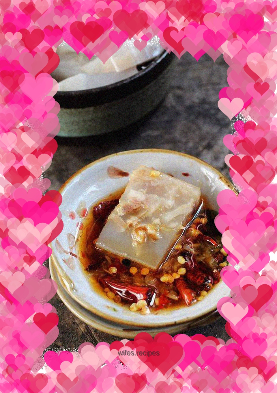 Refreshing and smooth---hoof flower jelly