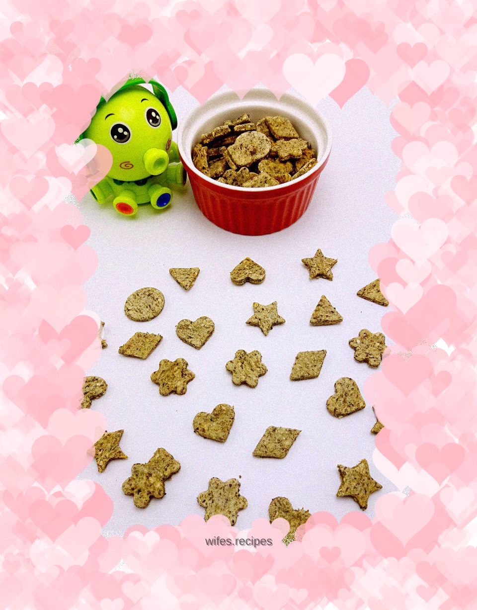 Oatmeal seaweed teething biscuits