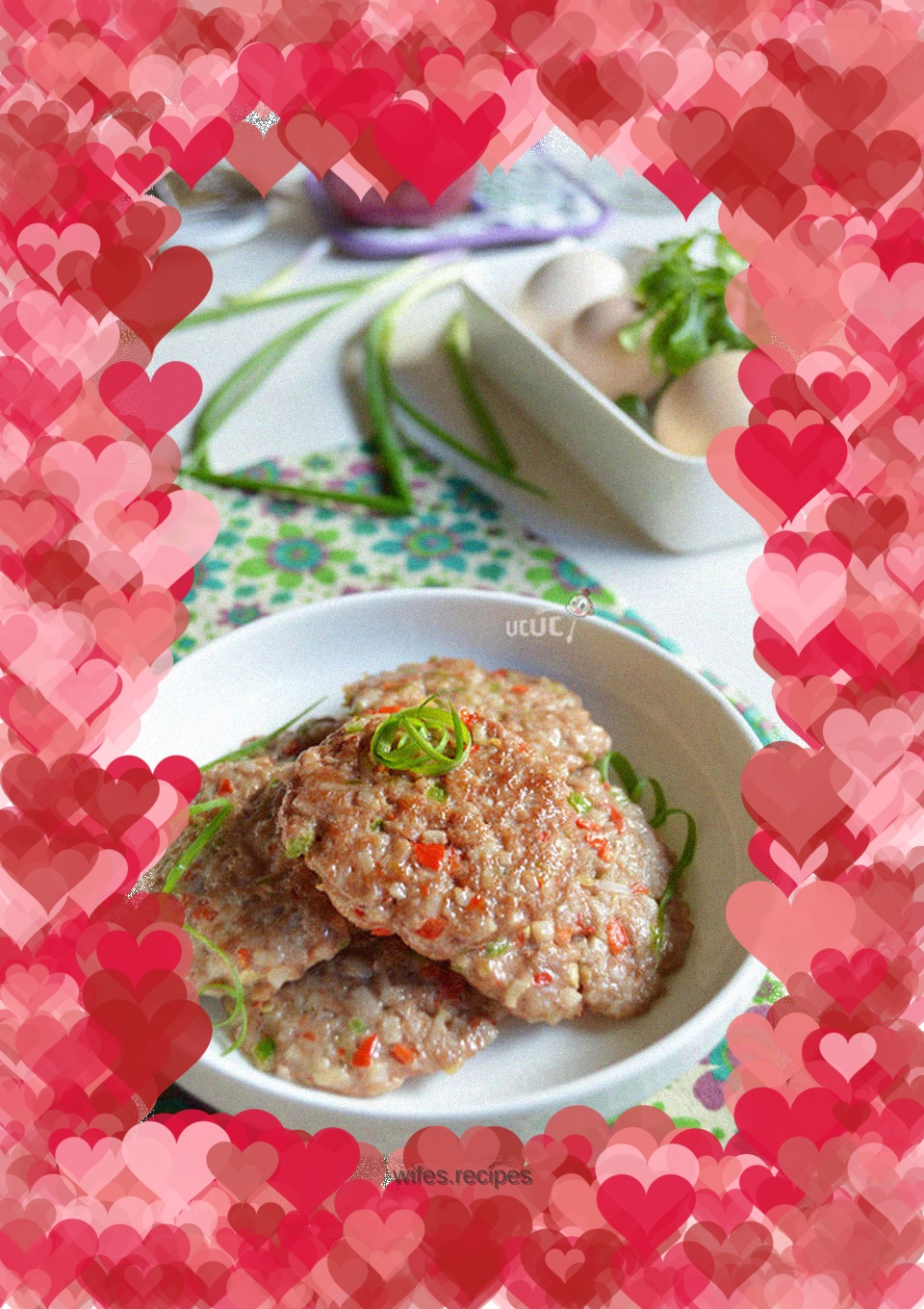 Lotus root meat cake