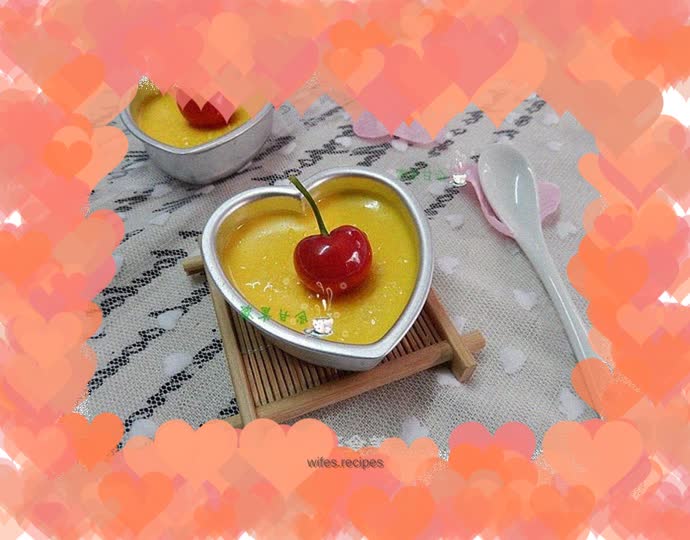 Cherry Custard Pudding