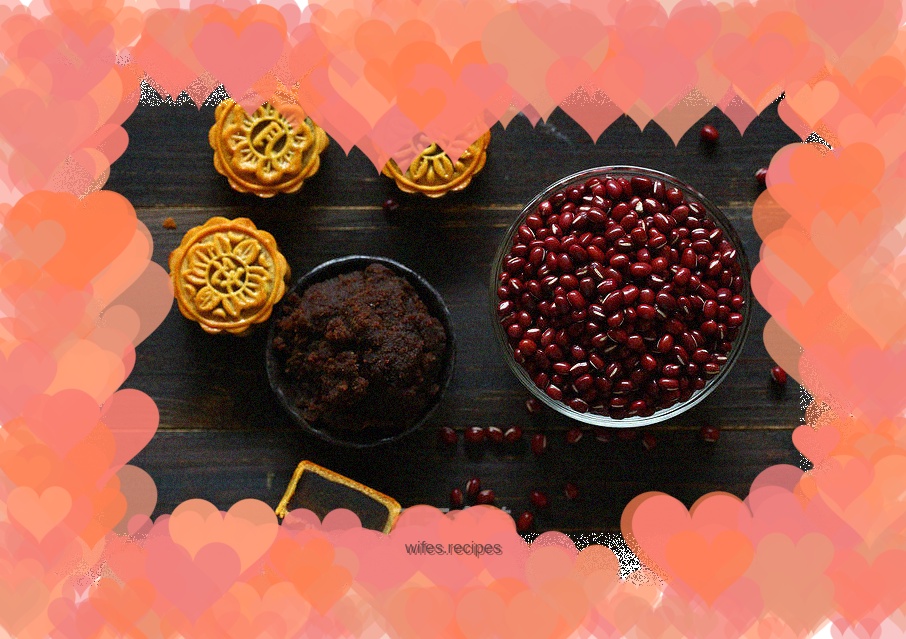 Red bean paste filling