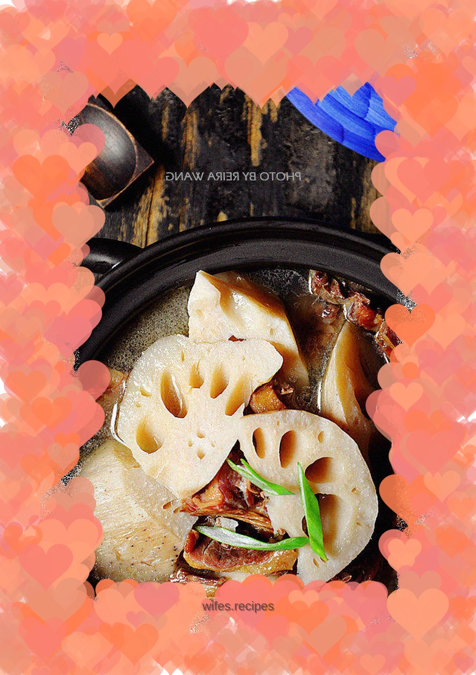 Braised duck and lotus root