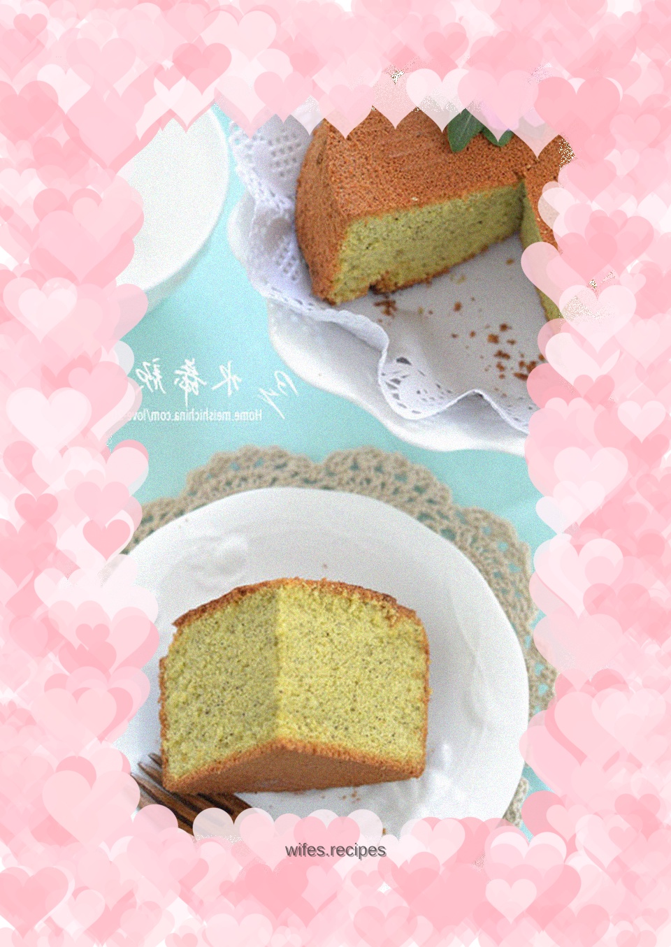 Black sesame chiffon cake (6 inches)