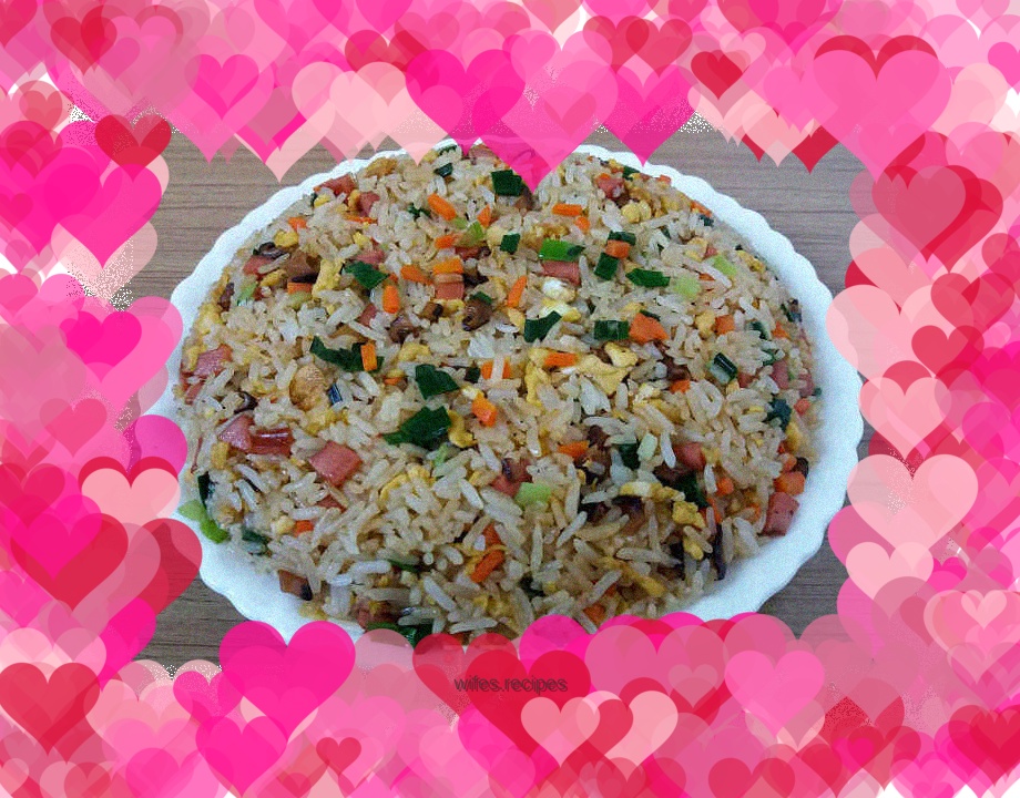 Colorful fried rice