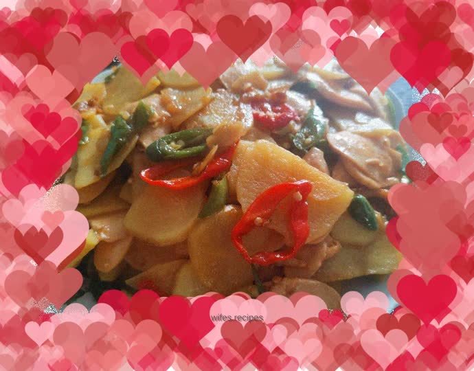 Spicy Potato Fried Ham