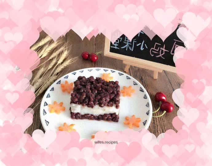 Complementary food, red bean and yam cake