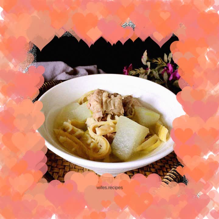 Braised winter melon short ribs