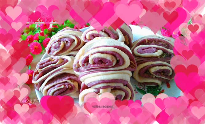 Two-color mustard minced pork roll