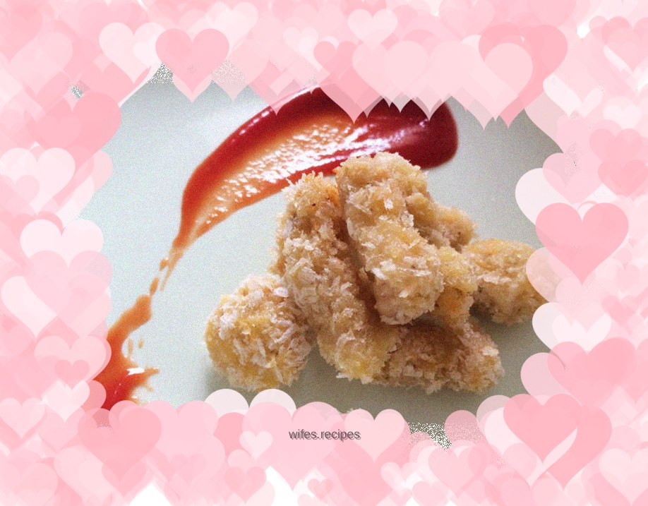 Oven version of chicken popcorn