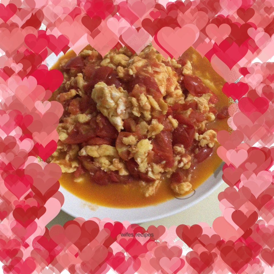 Tomato scrambled eggs