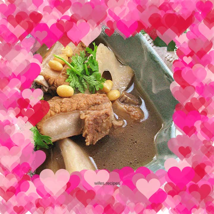 Soybean, Lotus Root and Pork Ribs Soup
