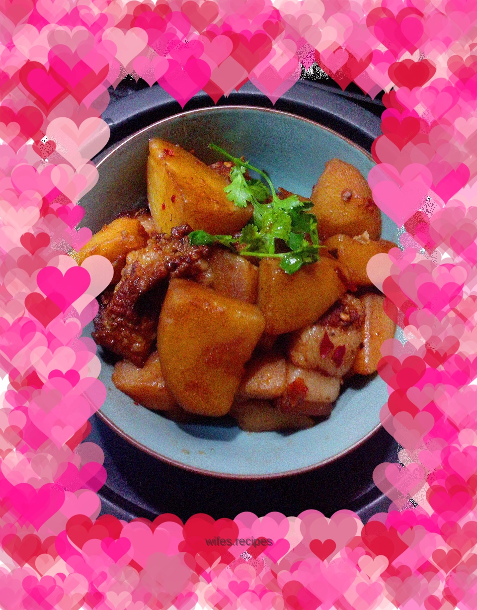 Rice cooker braised pork belly - oil-free version