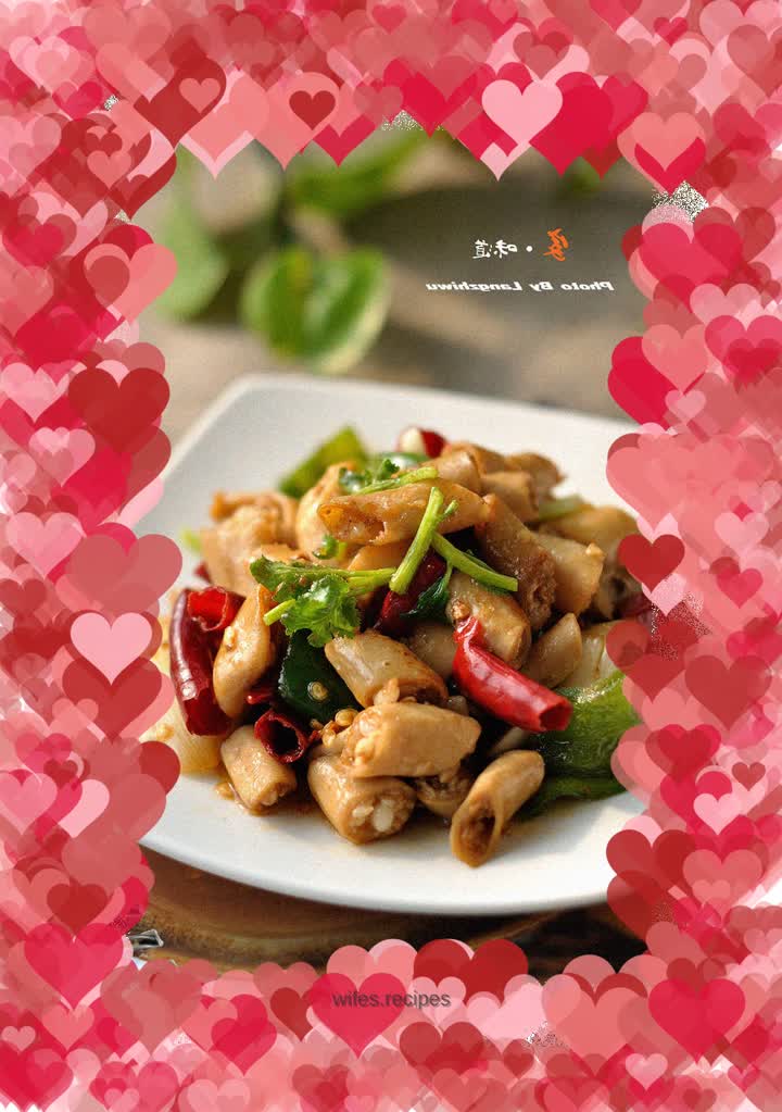 Stir-fried lamb intestines