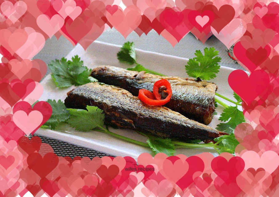 Dry fried saury