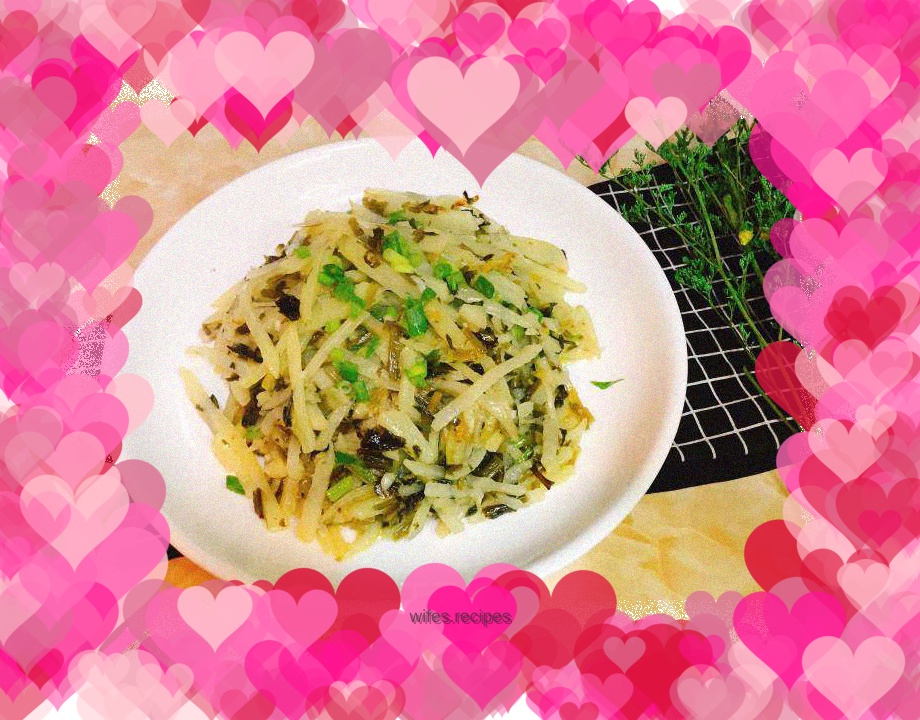 Shredded Pickles and Potatoes